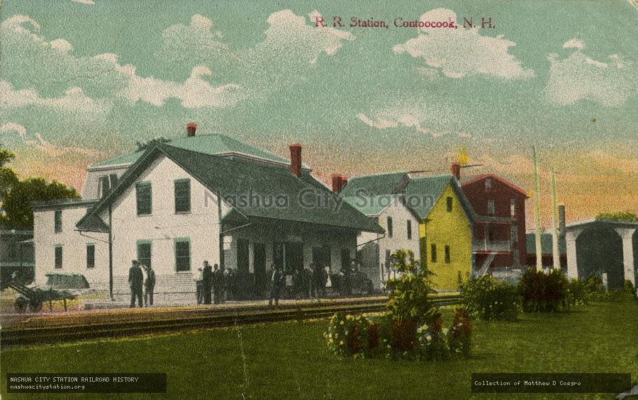 Postcard: Railroad Station, Contoocook, N.H.